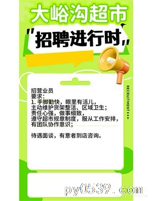 平邑縣豐陽鎮(zhèn)大峪溝村大峪溝大聯(lián)合超市